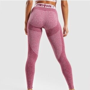 Gymshark | Flex Seamless Leggings in Beet Dark Ruby Marl Blush Size Small